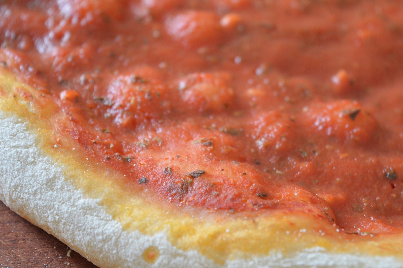 Pizza artesanal detalle